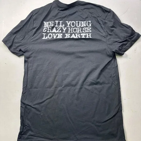 Neil Young Crazy Horse 2024 Love Earth Tour Official Concert T-Shirt - Picture 2 of 2